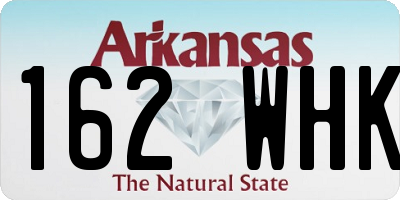 AR license plate 162WHK