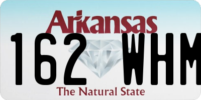 AR license plate 162WHM