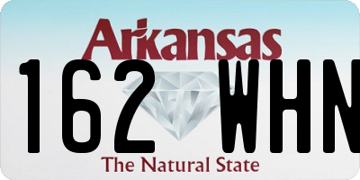 AR license plate 162WHN