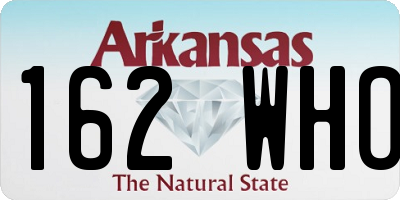 AR license plate 162WHO