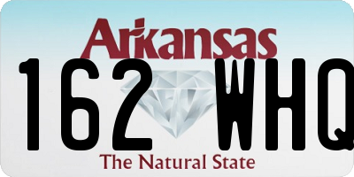 AR license plate 162WHQ