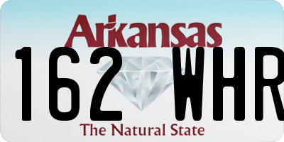 AR license plate 162WHR