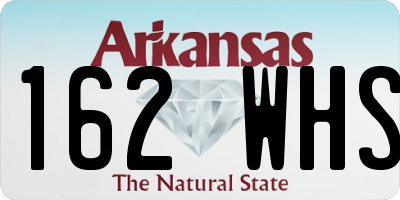 AR license plate 162WHS