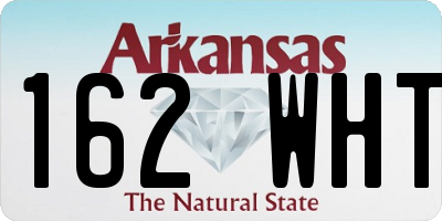 AR license plate 162WHT