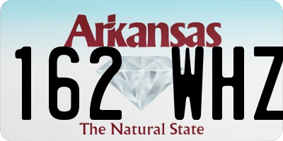 AR license plate 162WHZ