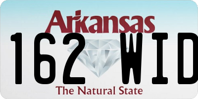 AR license plate 162WID