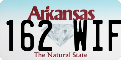 AR license plate 162WIF