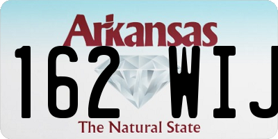 AR license plate 162WIJ