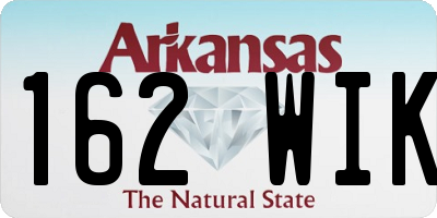 AR license plate 162WIK