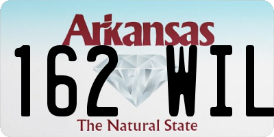 AR license plate 162WIL