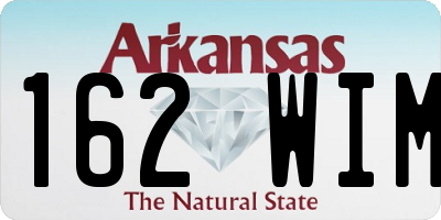 AR license plate 162WIM
