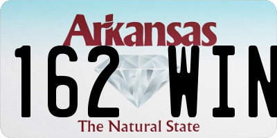 AR license plate 162WIN