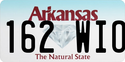 AR license plate 162WIO