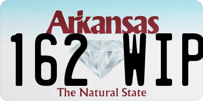 AR license plate 162WIP