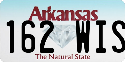 AR license plate 162WIS