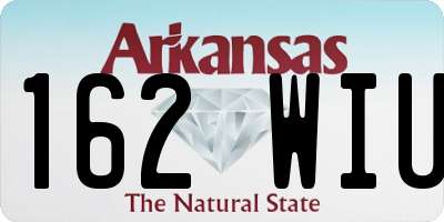 AR license plate 162WIU