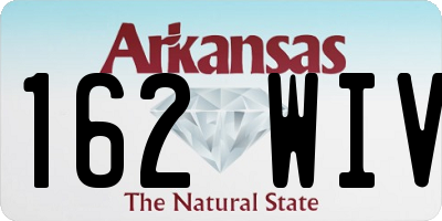 AR license plate 162WIV