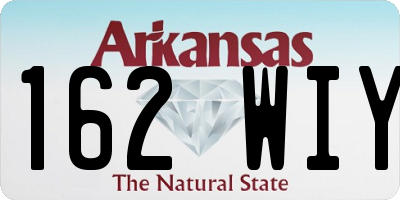 AR license plate 162WIY
