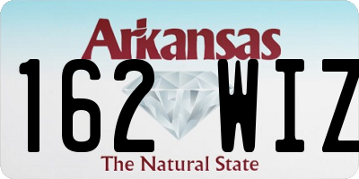 AR license plate 162WIZ
