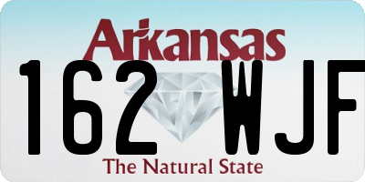 AR license plate 162WJF
