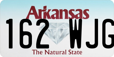 AR license plate 162WJG