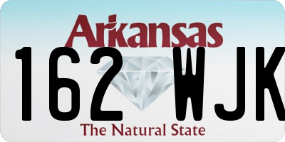 AR license plate 162WJK