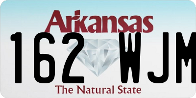 AR license plate 162WJM