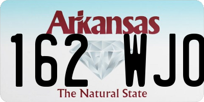 AR license plate 162WJO