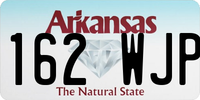 AR license plate 162WJP