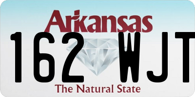 AR license plate 162WJT