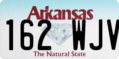 AR license plate 162WJV