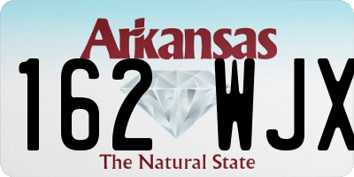 AR license plate 162WJX