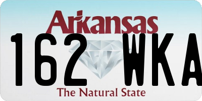 AR license plate 162WKA