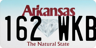 AR license plate 162WKB