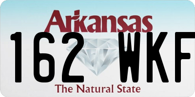 AR license plate 162WKF