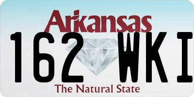AR license plate 162WKI