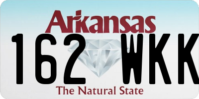 AR license plate 162WKK