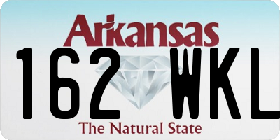 AR license plate 162WKL