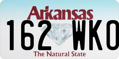 AR license plate 162WKO