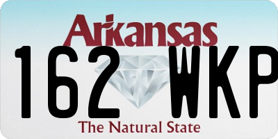 AR license plate 162WKP