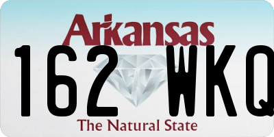 AR license plate 162WKQ