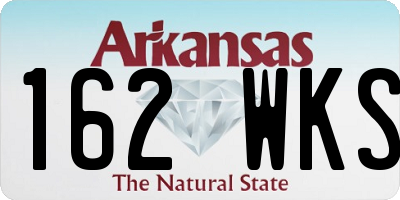 AR license plate 162WKS