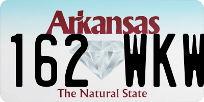 AR license plate 162WKW