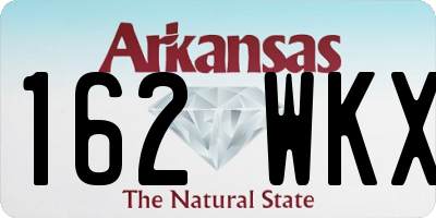AR license plate 162WKX