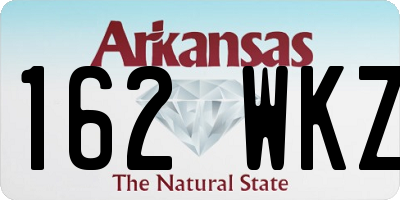 AR license plate 162WKZ