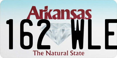 AR license plate 162WLE