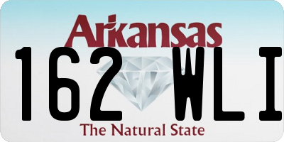 AR license plate 162WLI