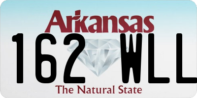 AR license plate 162WLL