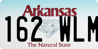 AR license plate 162WLM