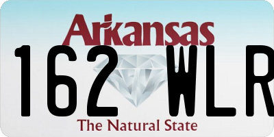AR license plate 162WLR
